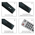 Miniatyrbilde 5 av 6: Erstatning Sharp Aquos TV Fjernkontroll for Sharp Aquos Smart TV (med Netflix & YouTube Buttons) - Works Rett Away