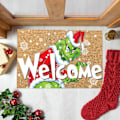 Miniatyrbild 4 av 6: Jul Dörr Matta Ute Välkommen Matta För Främre Dörr, Entré Jul Matta
