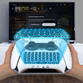 Miniatyrbild 2 av 5: Trådlös Bluetooth Gamepad tangentbord kontroll chatt pad för PS5