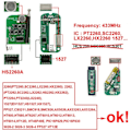 Miniatyrbild 3 av 7: Self-copy 433MHz Fjärr Kontroll Gate Sändare Klon Fixed Learning Code Duplicator