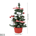 Miniatyrbillede 9 af 9: Jul træ med bær jul skrivebord pynt til hjem julefest gave børn