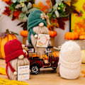 Miniatyrbild 3 av 9: Höst Plysch Elf Dvärgar Dockor Halloween Gnome Dockor Pumpa Solros Jul presenter