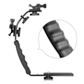 Pikkukuva 7 / 7: Kamera L Kiinnike Kiinnike Video Grip L-Kiinnike Kaksois Flash Kylmä Kenkä Kiinnike 1/4 tuumainen jalusta ruuvi