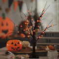 Pikkukuva 2 / 8: Musta Koivu Puu LED Yö Valo Halloween juhla koriste kotiin baari riippuva koristeet puu