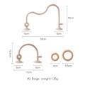 Miniatyrbilde 5 av 5: Baby tre ring myk silikon bitring leker barn bitbar BPA fri bitring