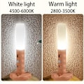 Miniatyrbillede 3 af 8: Træ LED Nat Lys Trådløs Type-c USB LED Væg Lampe Køkken Skab Lys Skab Lys