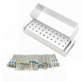 Miniatyrbilde 5 av 8: 30 stk Dental Diamant Burs Drill Desinfeksjon Blokk Høy Speed Håndstykke bors Holder