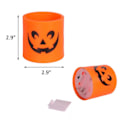 Miniatyrbilde 1 av 7: Halloween stearinlys lys LED fargerik lysestake bord plate dekorasjon gresskar fest stearinlys lys