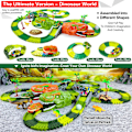 Miniatyrbilde 4 av 8: Jernbane Racing Bor Lekesett Educational DIY Bend Flexible Race Track Elektronisk Blits LED Lys Bil Leker For Barn