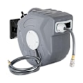 Miniatyrbilde 1 av 5: 20M Uttrekkbar Luft Slange Snelle Veggmontert PVC Slange Automatisk Rewinding Swivel Line Kompressor