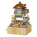 Miniatyrbilde 1 av 6: Mini By Vindmølle Hus Musikk Eske Bygning Klosser Venner Klassisk Landbruksland Arkitektur Figurer Klosser Leker