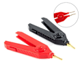 Miniatyrbillede 1 af 6: 2 stk sæt LCR-belagt kobber alligator clips kelvin fire klip andnæb clips