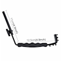 Miniatyrbillede 3 af 6: Fotografi Video Flash Kamera Grip L-Shape Bracket Holder Med 2 Side Hot Shoe Mounts