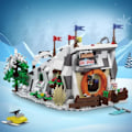 Pikkukuva 2 / 6: Creative Talvi Ski Resort Building Block MOC Small Particle Assembly Sets Friends Ski Park Puzzle Lelut