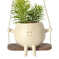 Miniatyrbillede 1 af 5: Plante Bøjle Kurve Dejlig Gynge Ansigt Planter Krydde Sukkulent Blomster Krukker Balkon Væg Hængende Planter Dekor Hjem