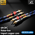 Miniatyrbild 4 av 7: RCA kabel hög kvalitet 4N OFC HIFI 2RCA hane till hane ljud kabel