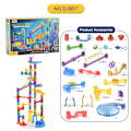 Miniatyrbild 7 av 11: Montering Transparent Spår Marmor Förälder-barn Byggnad Block Set