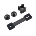 Miniatyrbillede 5 af 6: Trehovedet Hot Boot Bracket 3 in 1 Triple Hot Shoe Mount Adapter Extension Bracket Holder Mikrofon Stativ