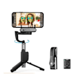 Miniatyrbillede 1 af 6: Håndholdt Gimbal Stabilisator Telefon Selfie Stick Forlænger Stang Justerbar Stativ med Fjernbetjening Kontrol