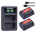 Miniatyrbilde 1 av 9: Batteri  LED Dobbel USB lader for Sony kamera