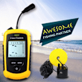 Miniatyrbild 5 av 9: LUCKY FF1108-1 Portabel Fish Finder Ice Fishing Ekolod Ekolod Larm Givvandlare Fishfinder