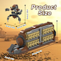 Miniatyrbilde 5 av 7: Space Film Krig Platoon Angrep Byggeblokker Set Maskin og Destroyer Robot Klosser Leker