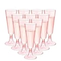 Miniatyrbild 8 av 10: 25 bitar 150ml Plast Champagne Flöjter Engångs Mousserande Bar Muggar Klar Rosa Rostning Kopp