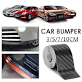 Miniatyrbilde 7 av 10: Nano karbon fiber bil klistremerke diy lim beskytter strimmel auto dør tersk side speil anti ripe tape