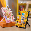 Miniatyrbilde 2 av 10: Creative Astronaut PhotoFrame Bygning Klosser Julenissen 3D Modell Diamant Blokker Leker