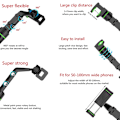 Miniatyrbilde 5 av 7: Best kvalitet Telefon Bil Holder 360 Degree Roterende Stativ Rearview Speil GPS Navigasjon Multifunksjonell Telefon Holder