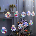 Miniatyrbilde 11 av 11: Ferie LED Snor Lys Fargerike Lys 8 Modi EU plugg Utendørs Hage Bryllup Hjem Rom Jule Dekorasjon Lampe