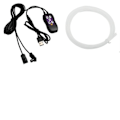 Pikkukuva 1 / 8: Auto Sisustus Valot Koriste Ambient Lamppu USB Optinen Kuitu Neon Ilmakehä valo nauha