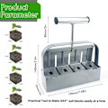 Miniatyrbild 7 av 7: Handhållen Fröplanta Jord Block Maker 2 Tum Jord Blockering Verktyg