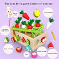 Miniatyrbilde 6 av 7: Tre Matchende Leker Barn IQ Eske Form Kognisjon Pull Radish Leketøy