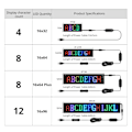 Miniatyrbilde 2 av 6: Rulling Reklame LED Sign USB 5V Bluetooth App Kontroll Logo Lys Egendefinert Tekst Mønster Animasjon Programmerbar Display