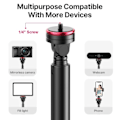 Miniatyrbillede 5 af 7: MT-54 Metal Bærbar Lys Stativ med Telefon holder Mount Stativ Monopod til Led Video Light