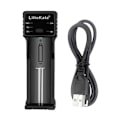 Miniatyrbild 6 av 7: LiitoKala Lii-100C 21700 Batteri Laddare För 18650 18350 26650 16340 RCR123 14500 3.7V 1.2V Ni-MH Ni-Cd 2A USB smart laddning