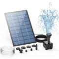 Miniatyrbilde 7 av 8: 2,5W Solar Fontene Pumpe,med 6dyser og 4ft vann rør,Solar drevet pumpe