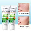 Miniatyrbilde 2 av 6: Ansikt Eksfolierende Gel Aloe Vera Ansiktsbehandling Eksfolierende Skrubb Renser Hviting Acne Svarthode Behandling