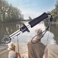 Miniatyrbillede 6 af 8: Rustfrit stål Fisk Controller Portable Professional Fish Grip Lip Catcher Folding Tang
