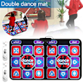 Pikkukuva 2 / 6: Double Dancing Mat Double User Wired Dance Mat Music Game Mat Luistamaton  2 Kaukosäädin Monitoiminto PC TV:lle
