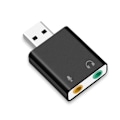 Pikkukuva 6 / 6: USB ääni kortti USB 3,5 mm ääni nappi sovitin ulkoinen ääni kortti 7.1 ääni kortti mikrofonille kuulokkeille