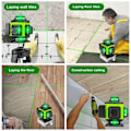 Miniatyrbilde 2 av 5: 360° Selvnivellerende Laser Level Instrument med 3000mAh Batteri Høy Power Grønn Laser