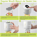 Miniatyrbilde 2 av 7: Electric Mason Jar Vacuum Sealer, Trådløs Vacuum Sealer Kit