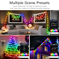 Miniatyrbilde 5 av 6: LED julelys fe streng lys smart bluetooth adresserbar gardin lys