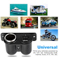 Miniatyrbillede 5 af 6: Usb Porte Socket DC 5V Dobbelt 3.1A Oplader Indbygget Bil Camper Multi Stik Port Adapter Oplader
