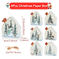 Miniatyrbilde 6 av 9: Jul godteri boks hus form gave bokser god jul pynt
