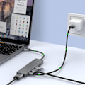 Miniatyrbillede 7 af 8: USB 3.1 Type-C Hub Til HDMI Multi Splitter Adapter 4K Thunderbolt 3 USB C Hub med TF SD Reader Slot