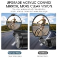Miniatyrbild 3 av 7: Universal Cykel Rearview Spegel Justerbar Rotera Clear Cykling Styre Konvex View Speglar