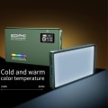 Miniatyrbild 6 av 7: RGB LED Kamera Ljus Full Färg Utgång Video Ljus Kit Dimbar 2500K-8500K Bi-Color Panel Ljus